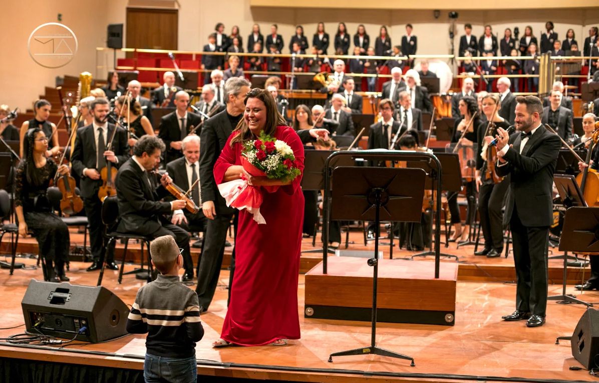 Carola con L'ORCHESTRA SINFONICA NAZIONALE della RAI all'Auditorium RAI concerto per il Festival Jazz di Moncalieri - Novembre 2022 